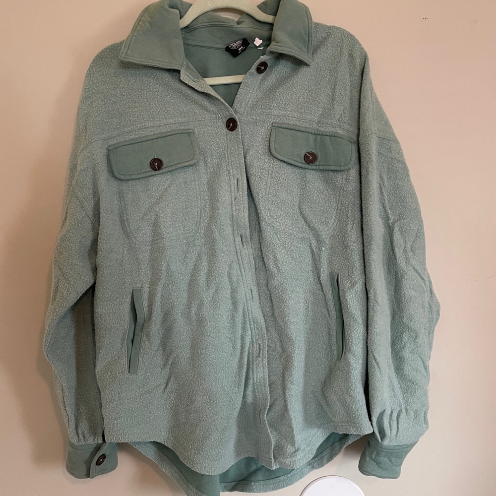 Pacsun homecoming button down fleece shirt